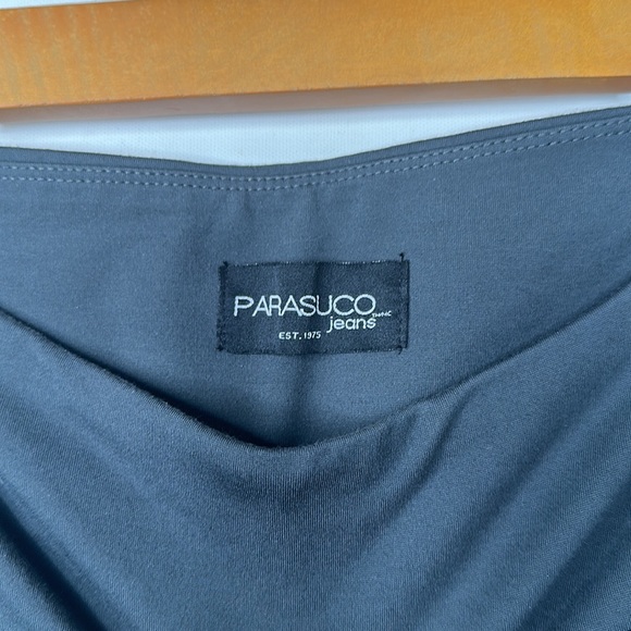 Parasuco Motto Leggings Womens Size M Dark Gray Patterned Leg - Picture 3 of 5